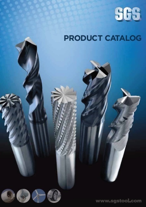 Aluminum Titanium Nitride Coating SGS 32616 55CR V-Carb High Performance 5 Flute End Mill 1/4 Shank Diameter 1-1/4 Cutting Length 1/4 Cutting Diameter 4 Length 
